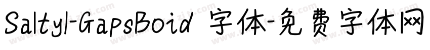 Salty1-GapsBoid 字体字体转换